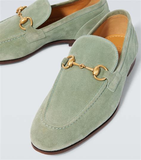 fake gucci penny loafers|Gucci jordaan loafer suede.